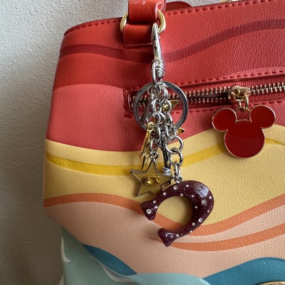 Colorful Charm Keychain with Horseshoe & Stars - Picture 2 of 2